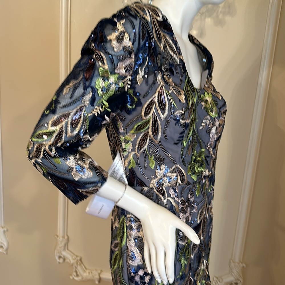 JS Collections Women's Floral Sheath Dresses size 4 - Picture 12 of 14